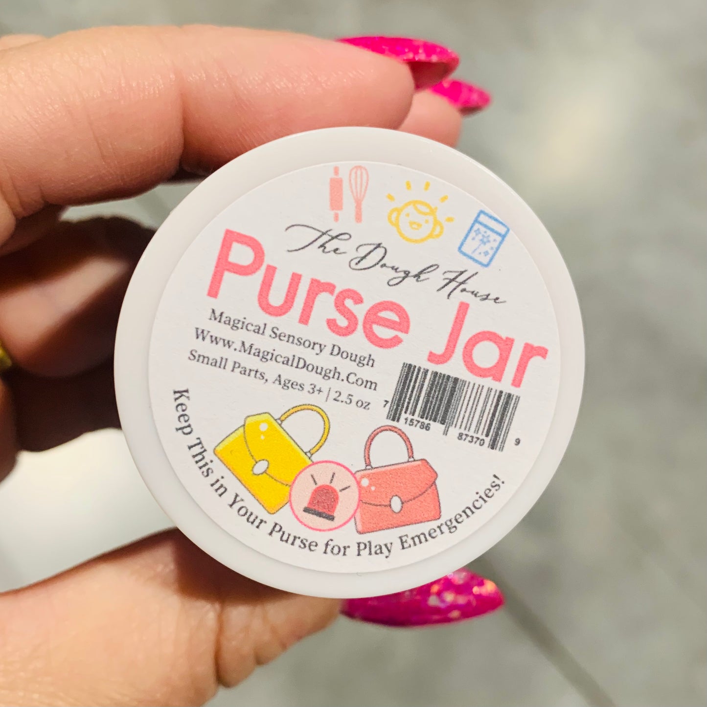 Sparkle & Charm 'Purse Jar' (2.9 oz.), TSA Friendly | Great for Travel!