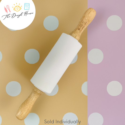 Silicone Rolling Pin with Wooden Handle