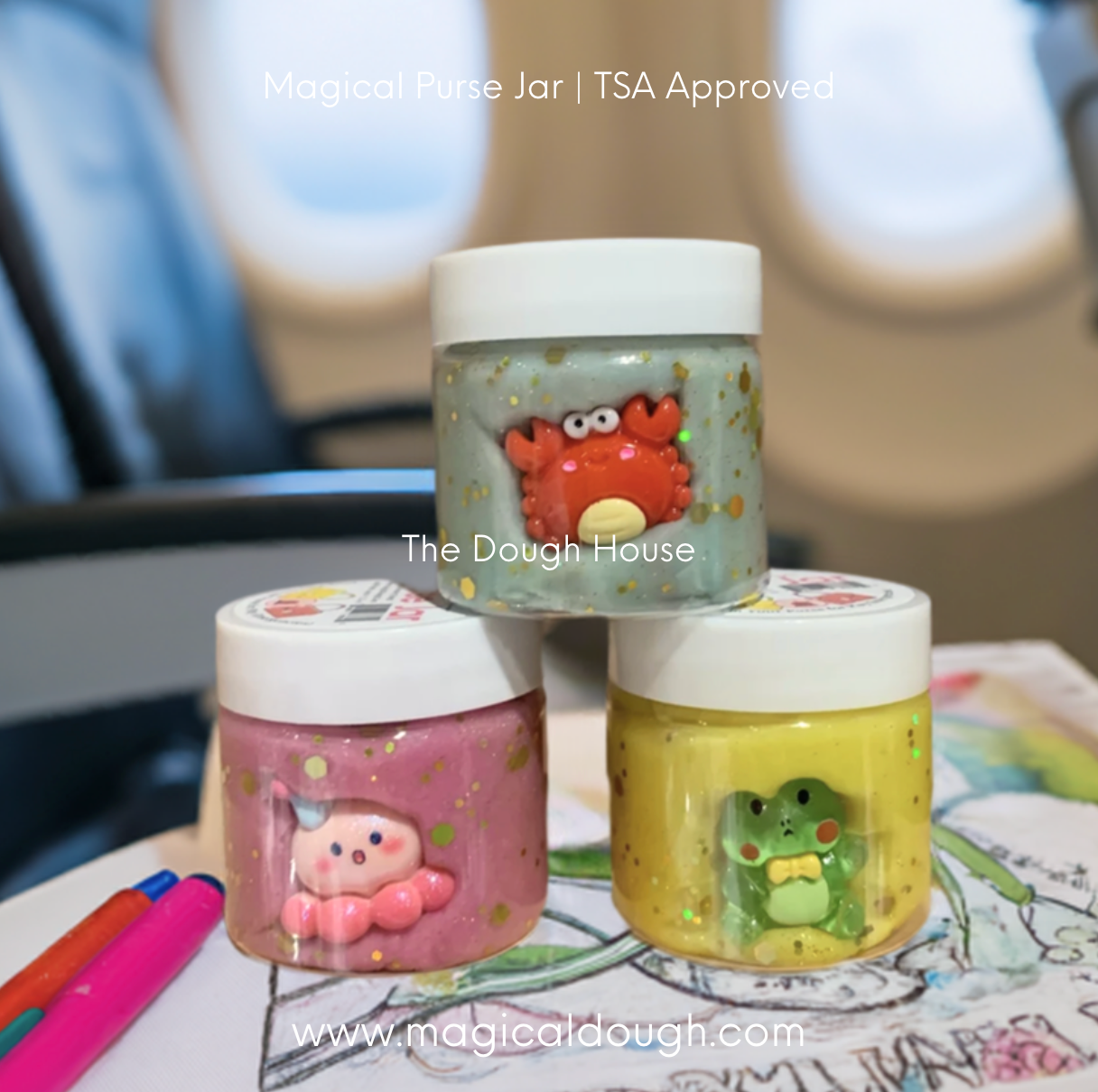 Magical 'Purse Jar' (2.9 oz.) | Choose your color | TSA Friendly | Great for Travel!
